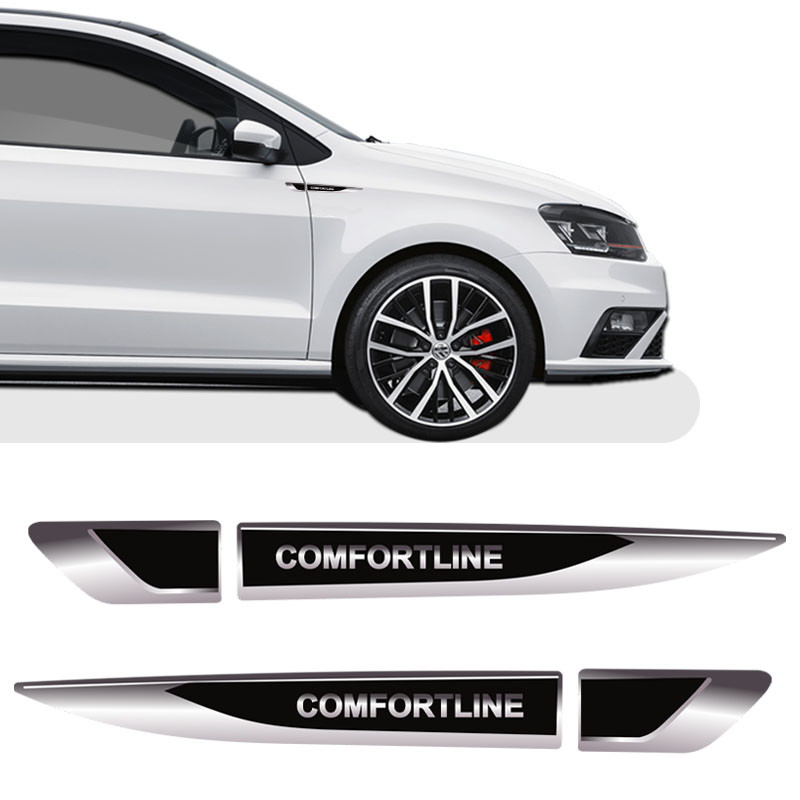 Emblema Resinado Aplique Lateral Volkswagen Comfortline Reto Par em Oferta na Shopee