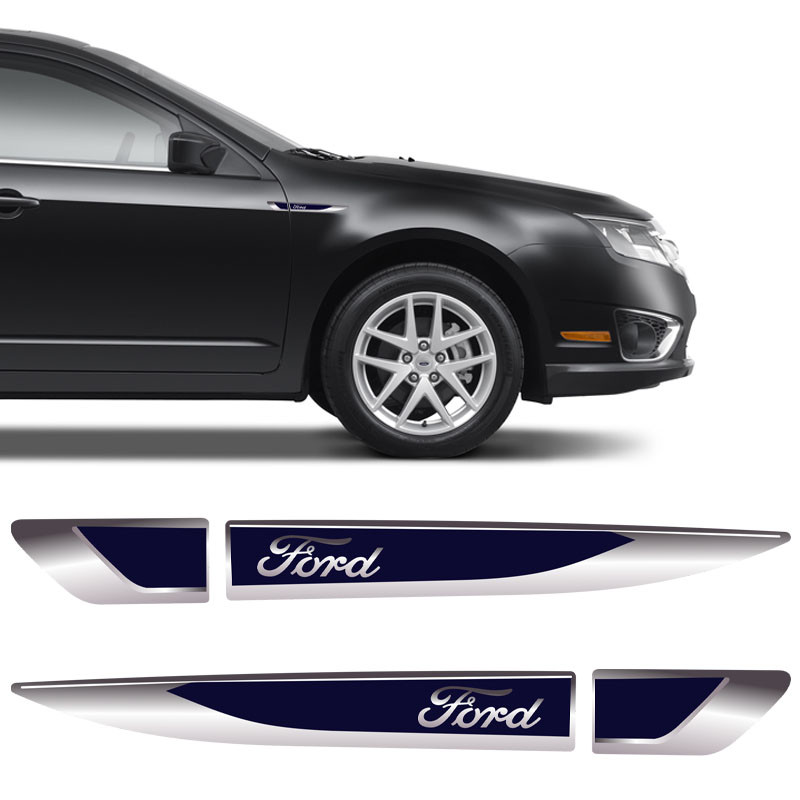 Aplique Lateral Ford Ka Fiesta Edge Focus Emblema Cromado - Spare Parts and Accessories for Vehicles