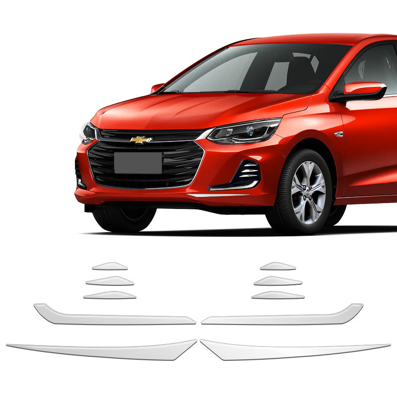 Apliques Onix 2020 Hatch Sedan Adesivo Para-Choque Dianteiro em Oferta na Shopee