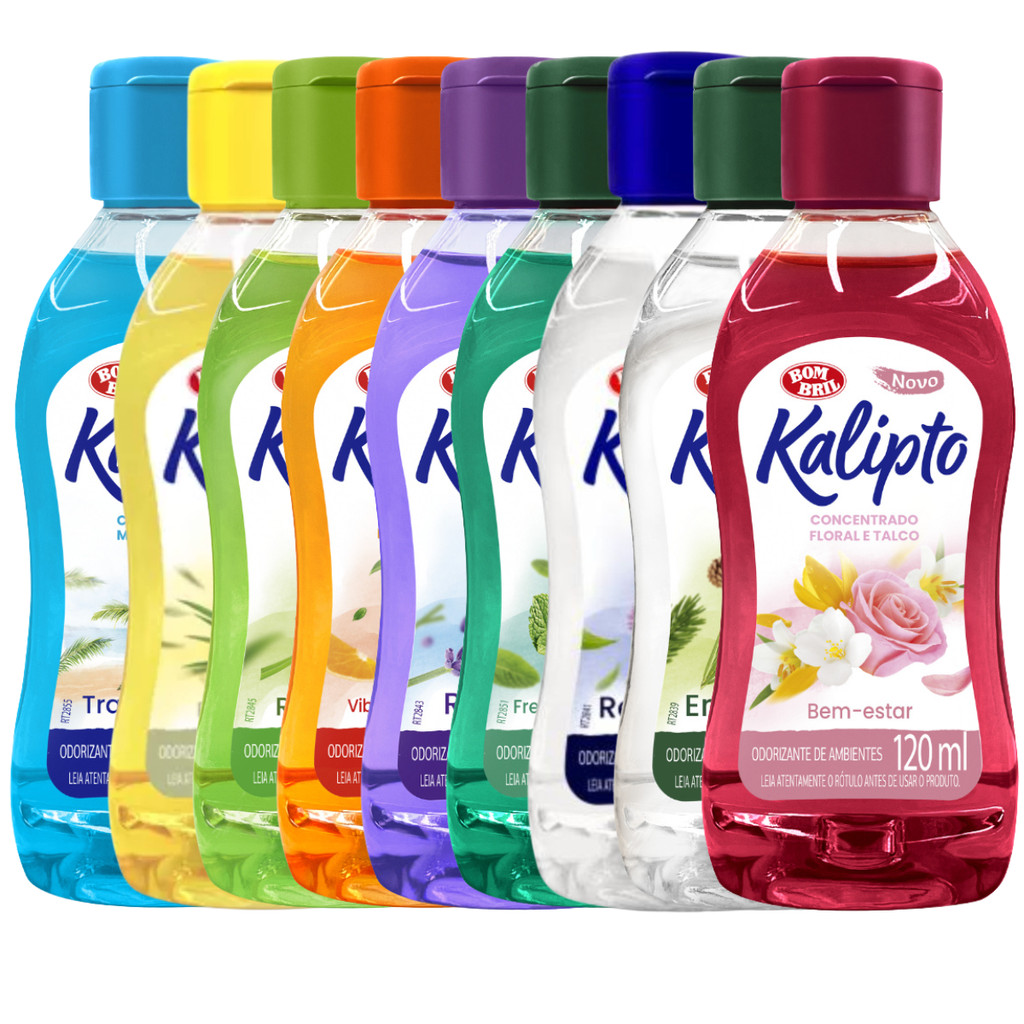 Odorizante Concentrado 120ml Kalipto (9 Fragâncias Para Você Escolher)