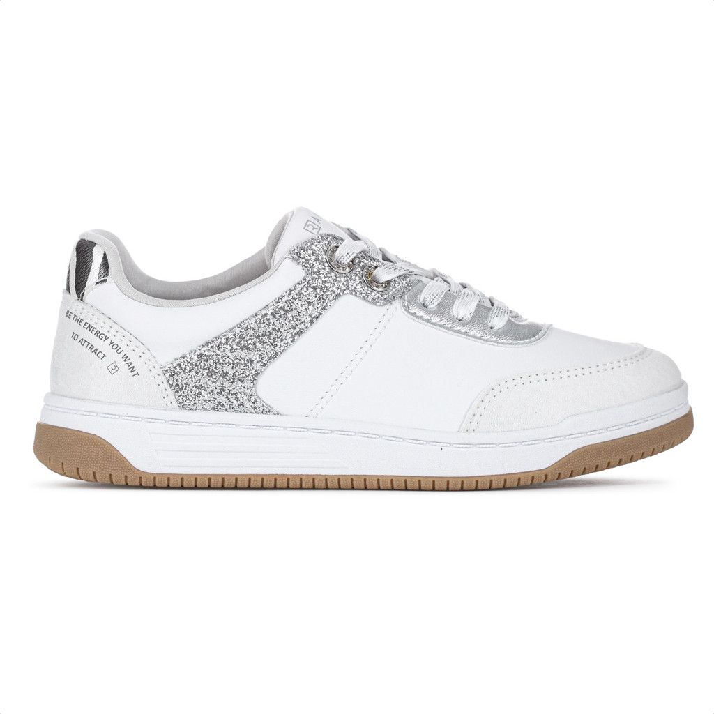 Tênis Ramarim Ice com Brilho Branco e Prata - Feminino em Oferta na Shopee