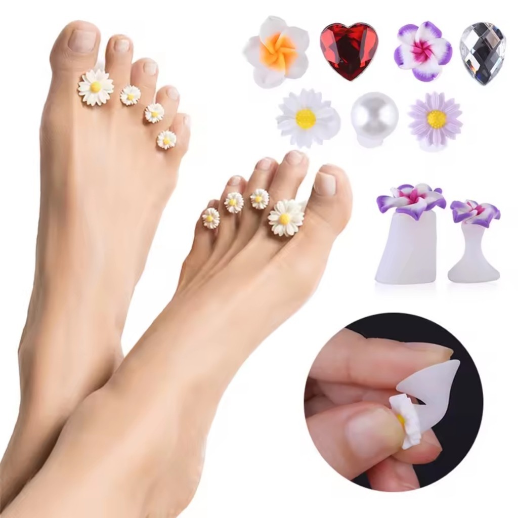 8 Separadores de Dedos Luxo Fotos Manicure Pedicure Profissional em Oferta na Shopee