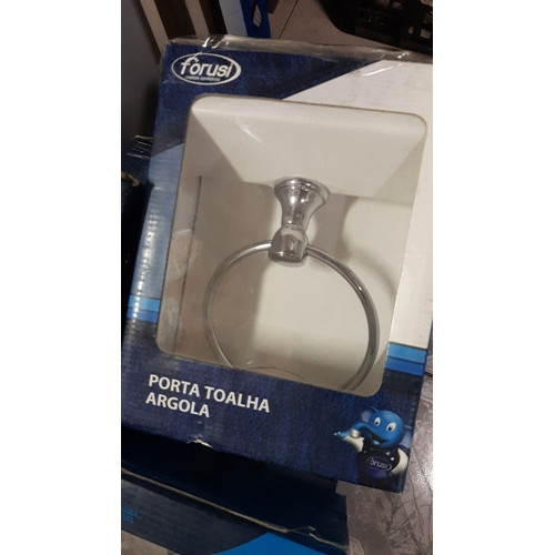 Porta Toalha Argola Classic Cromado - Forusi