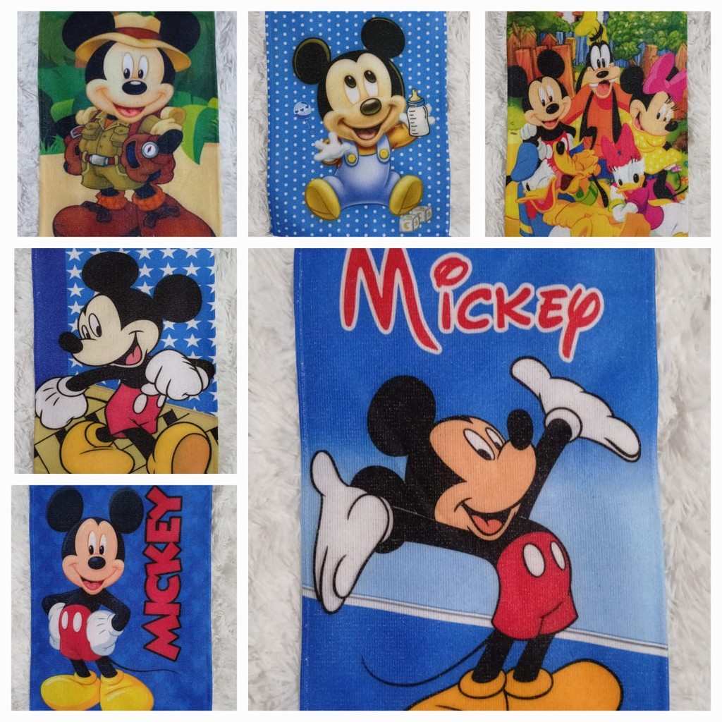 Kit com 6 Toalhinhas de Mão e Rosto para Lancheira Escolar Infantil Sortidas Menino e Menina várias Estampas Personagem em Oferta na Shopee