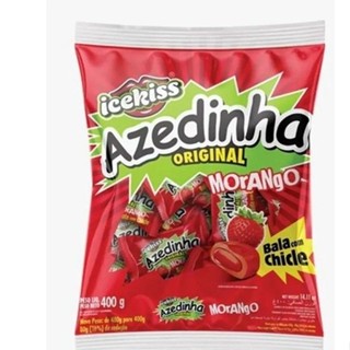 BALA ICEKISS POCKET AZEDINHA MORANGO 400 em Oferta na Shopee