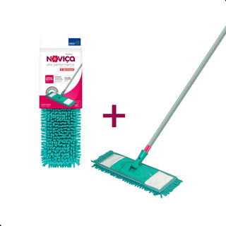 Kit Mop Alta Performance Com Cabo + Refil Extra Noviça em Oferta na Shopee