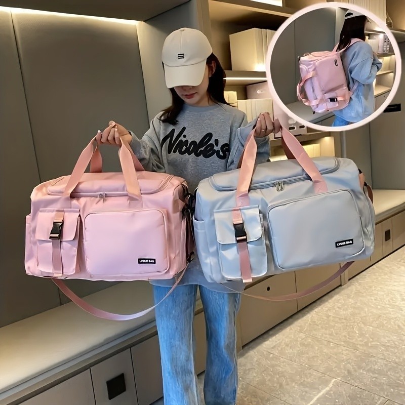 Bolsa Mala Multifuncional Impermeável Dupla Grande Capacidade Para Viagem Curtas,Negócios,...