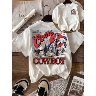 Manfinity Camiseta Masculina Casual e Confortável de Gola com Estampa Estilo Cowboy Ocidental em Oferta na Shopee