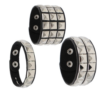 Pulseiras De Couro Punk Para Homens E Mulheres Pulseira Goth Rock Manguito Unissex Acessórios De Festa em Oferta na Shopee