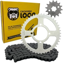Kit Relação Transmissão Tração Ybr Factor 125 2003 à 2016 aço 1045 Promoção
