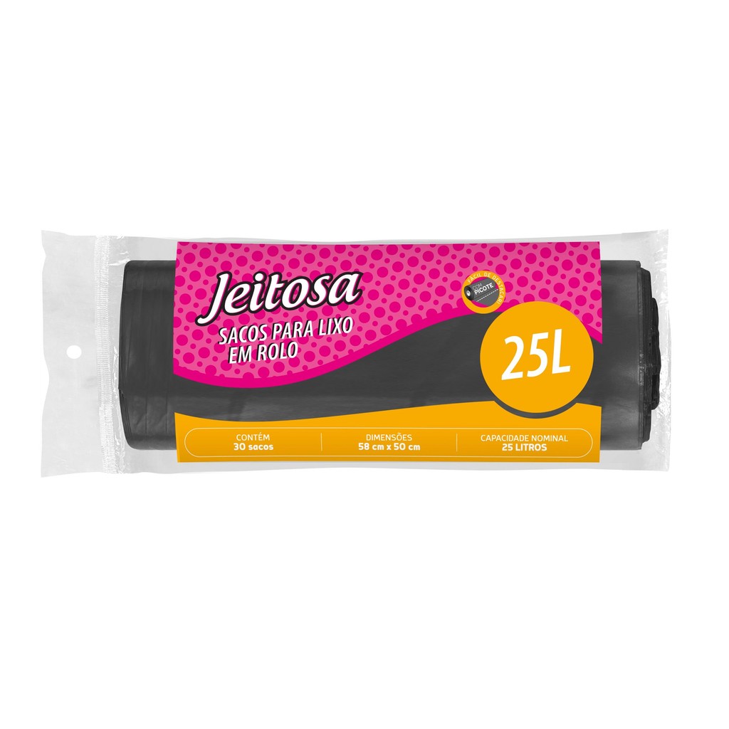 Saco de Lixo em Rolo 25L Jeitosa Bettanin - Home & Living