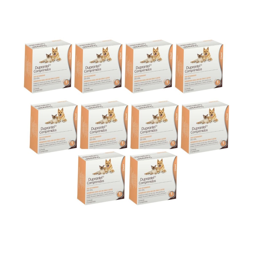 10 Duprantel Vermífugo Cães e Gatos- 4 Comprimidos - Duprat em Oferta na Shopee