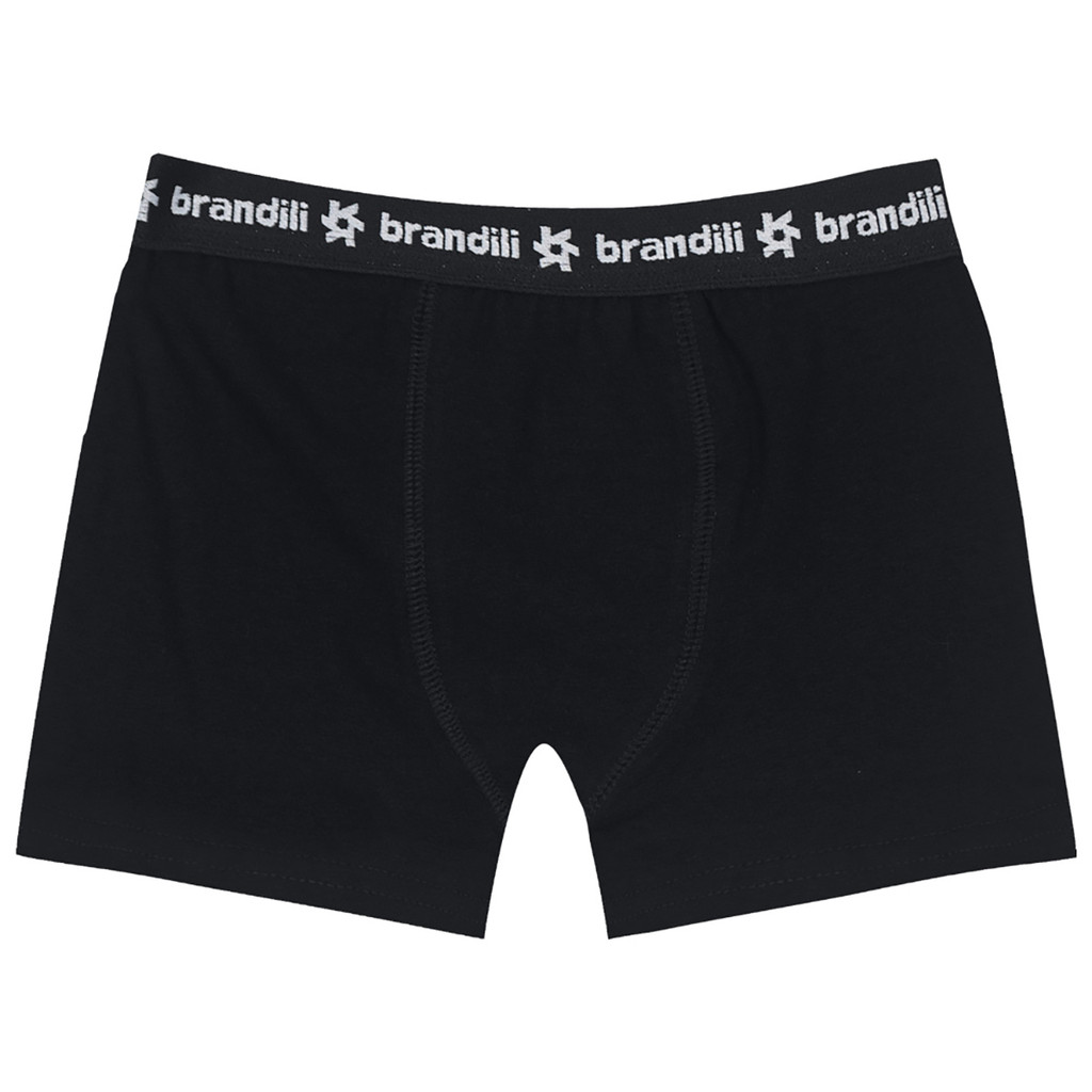 Cueca Boxer Infantil Menino Brandili Preto - Men Clothes