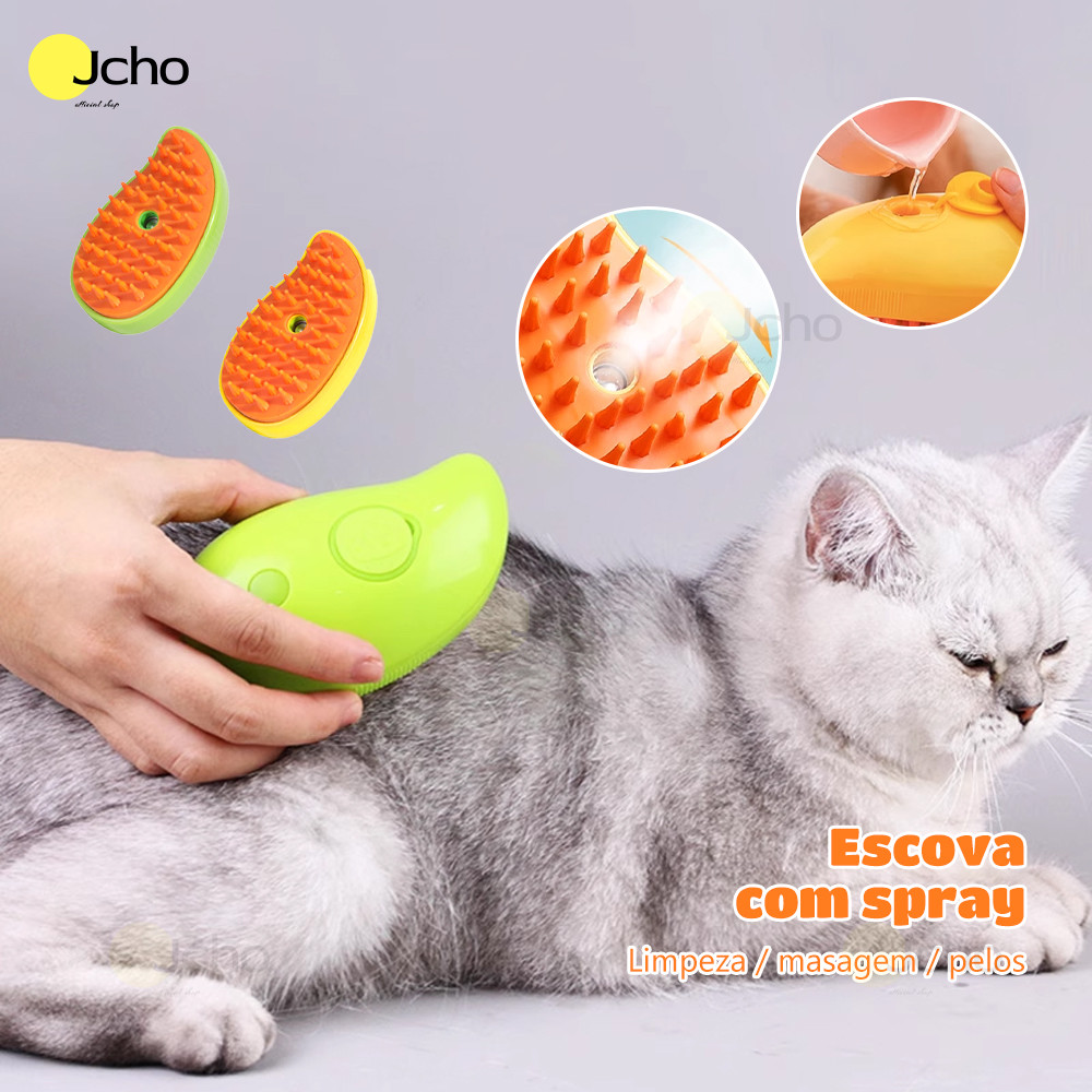 JCHO Escova para pet  gato 3 em 1  remoção de pêlos  pente de massagem pare animal de estimação em Oferta na Shopee