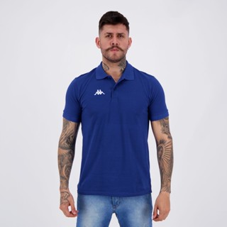 Polo Kappa Essential Sport Azul em Oferta na Shopee