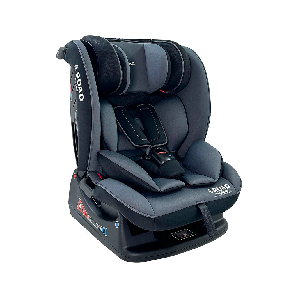 Cadeira Burigotto Infantil para Carro 4Road 0 a 36kg Preto e Cinza