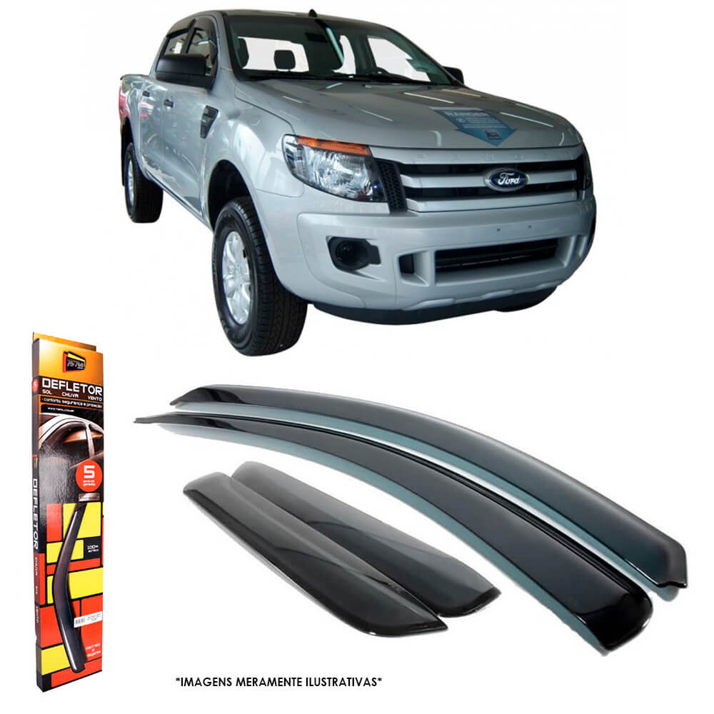 Calha de Chuva Ranger Nova 2013 em diante 4 Portas TG Poli - 21017 em Oferta na Shopee