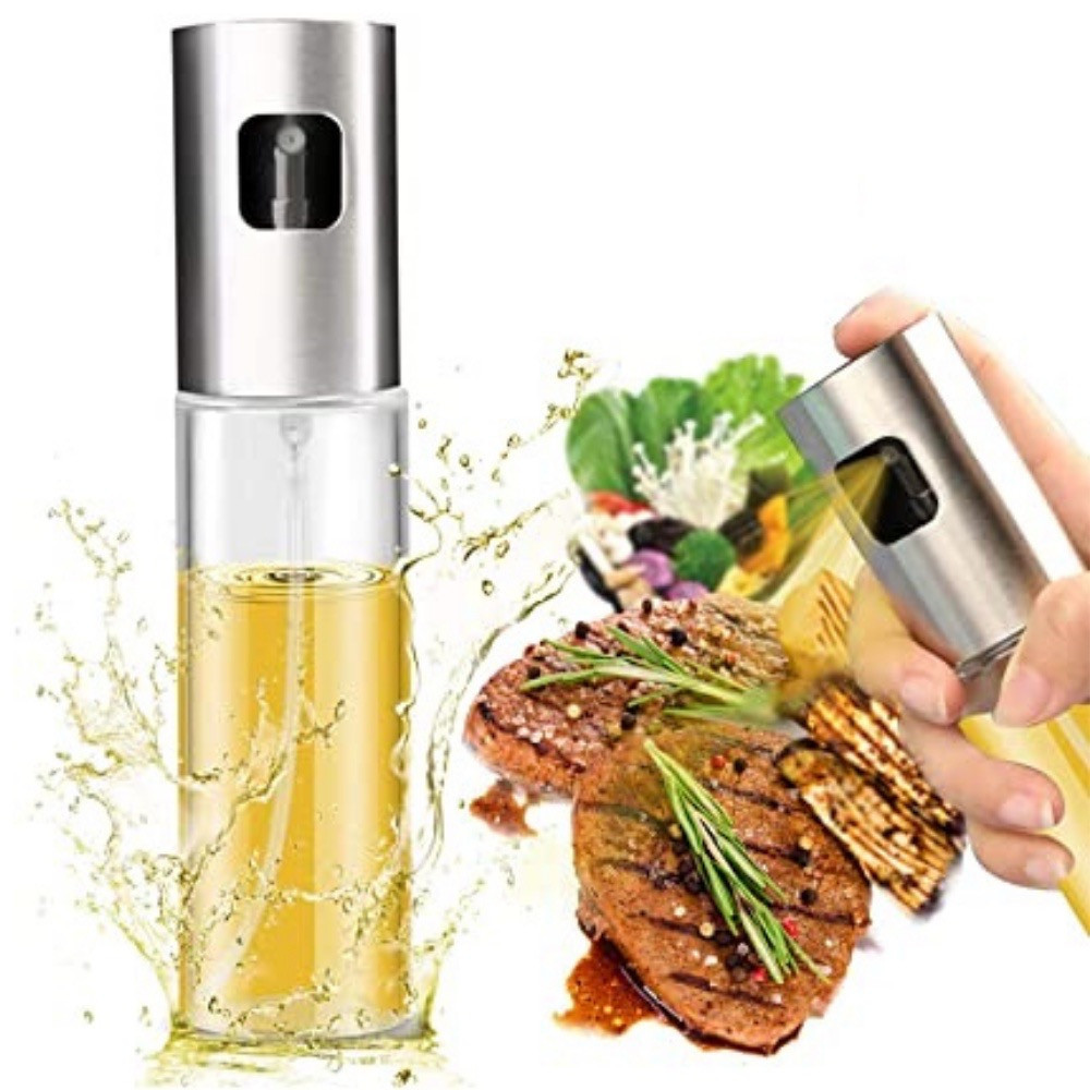 Spray de Azeite Pulverizador Borrifador Vidro INOX