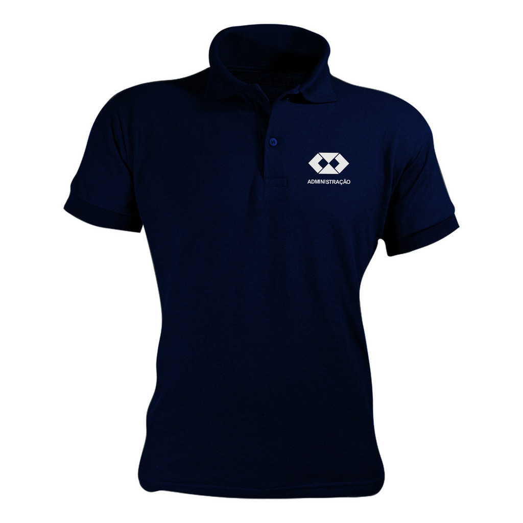 Administração Camiseta  Polo Unissex Malha Piquet