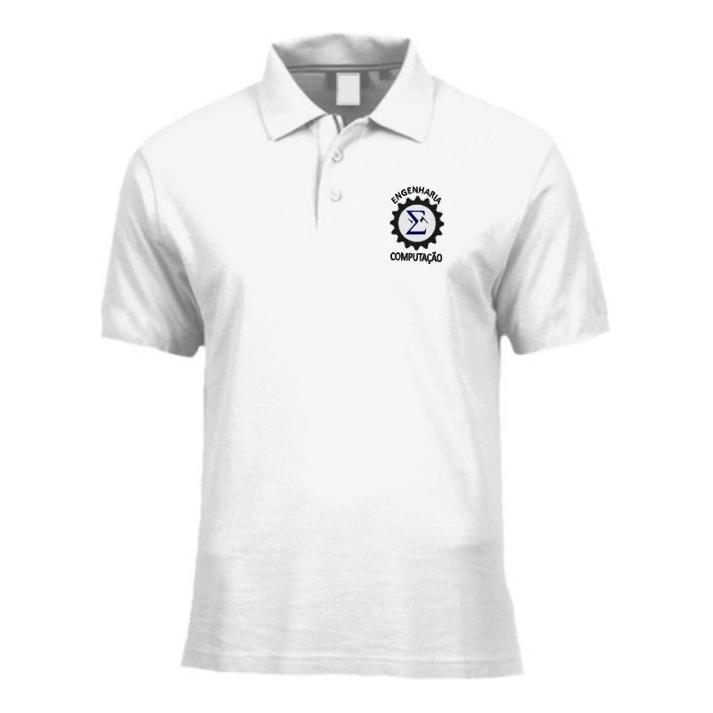 Engenharia Computação Camiseta Polo Unissex Malha Piquet