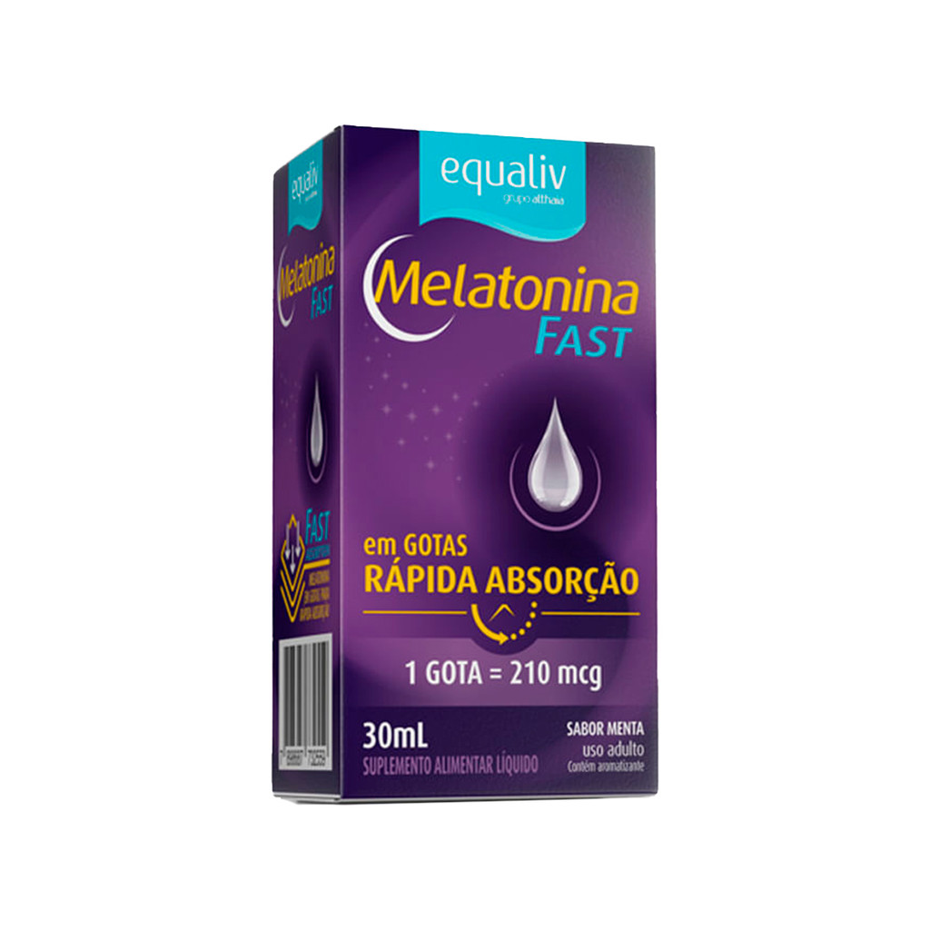 Melatonina Gotas Fast - Menta 30ml - Equaliv em Oferta na Shopee