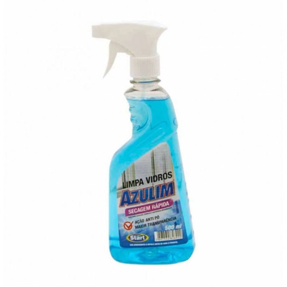 Azulim Limpa Vidros 500ml Brilho Sem Manchas C/ Gatilho - Home & Living