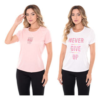 Kit Com 2 Camisetas Dry Fit Feminina Treino em Oferta na Shopee