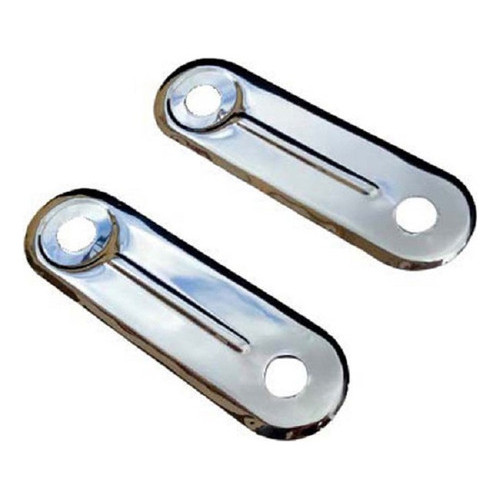 Espelho Maçaneta Manivela Interna Fusca Inox Lisa Cromado