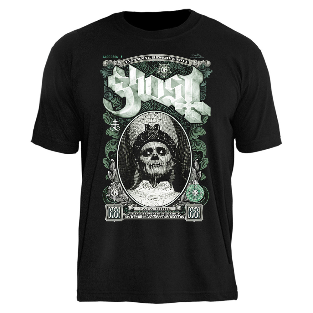 Camiseta Ghost Dollar Pops Face Oficial TS1653 Stamp Rockwear