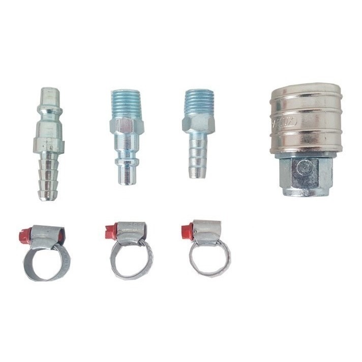 Kit Conexões Compressor Pneumático 1/4 Engate Espigão Pino