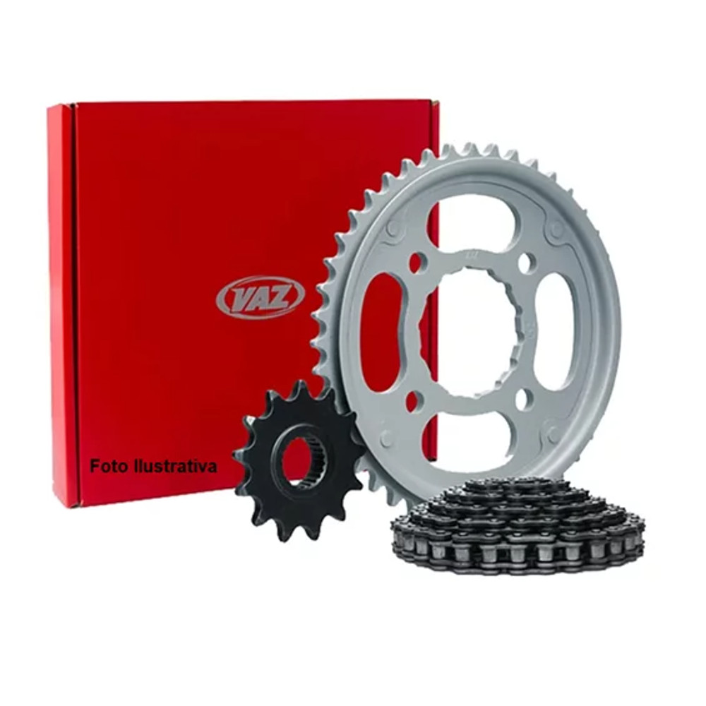 KIT TRANSMISSÃO RELAÇÃO VAZ DAFRA HORIZON 250 2013- C/ RETENTOR
