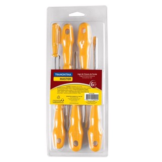 JOGO DE CHAVES DE FENDA 6 PÇS TRAMONTINA MASTER em Oferta na Shopee