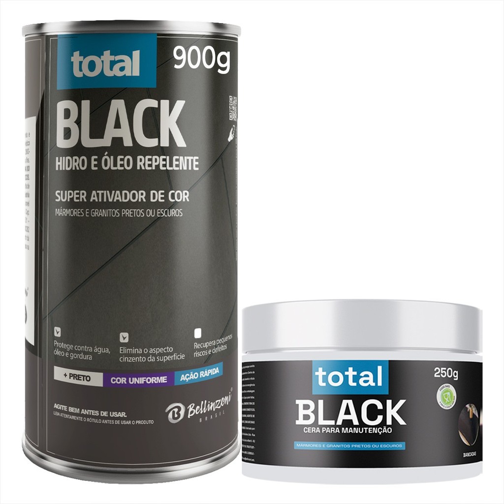 Total Black Bellinzoni | Ativador De Cor Nero Marquina Óleo + Cor marmore e gran