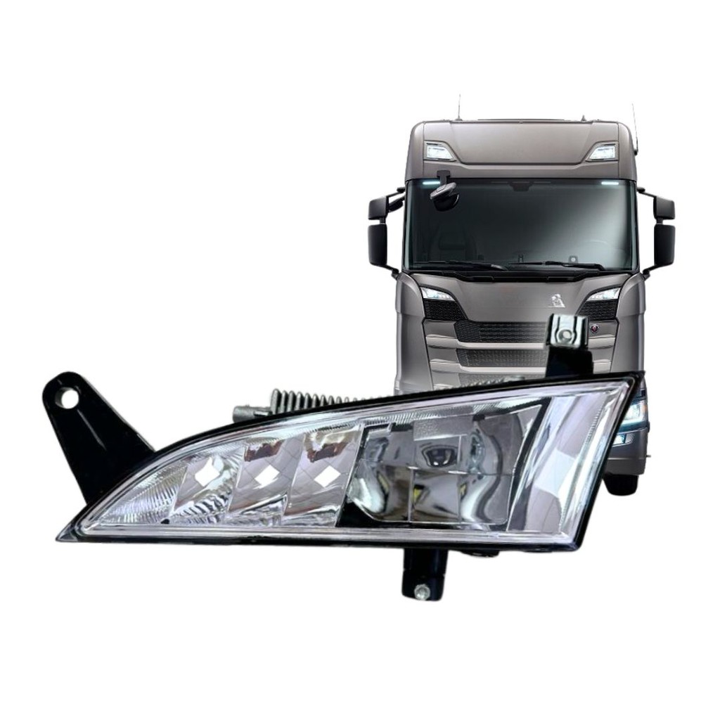 Farol Auxiliar de Grade Com LED Para Caminhão Scania S6 NTG Lado Esquerdo 329989