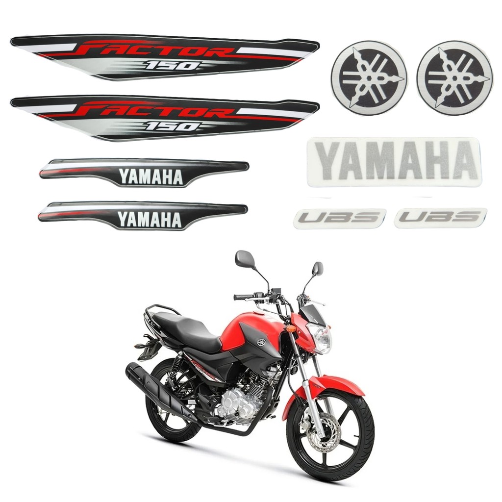 Kit Gráfico Adesivo Completo Ybr Factor 150 2018 Todas Cores