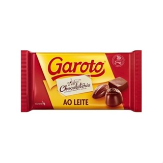 Barra de Chocolate Ao Leite Cobertura Garoto 1Kg em Oferta na Shopee