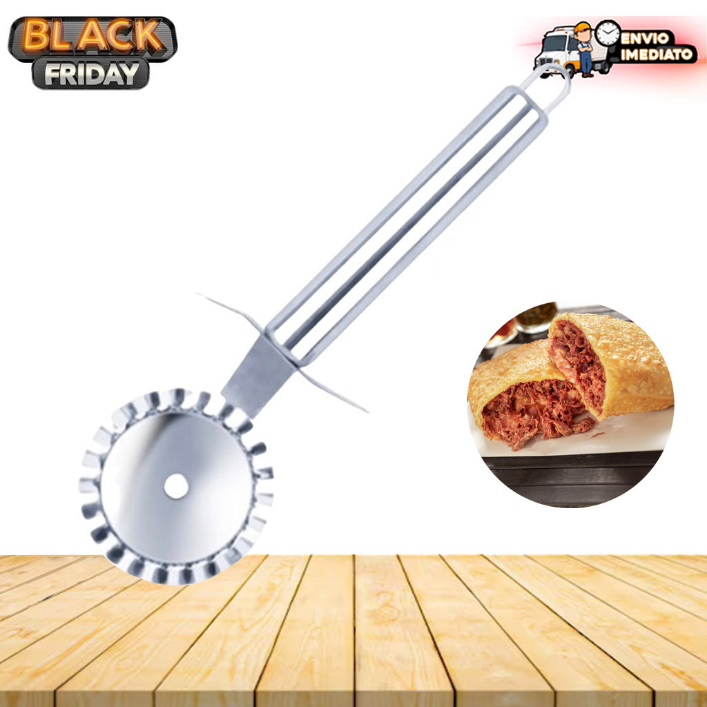 Cortador de Massas Pastel em Aço Inox – Carretilha Durável de Alta Qualidade | Envio em 24h