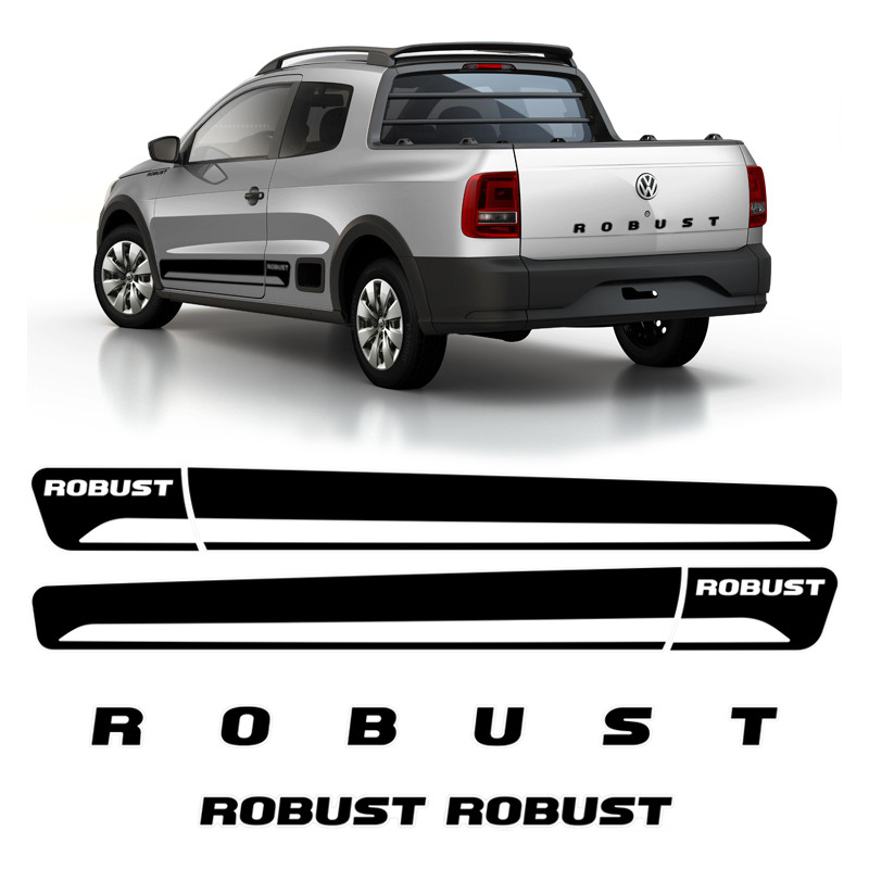 Kit Completo Adesivos Saveiro Robust 2014/ Modelo Volkswagen em Oferta na Shopee
