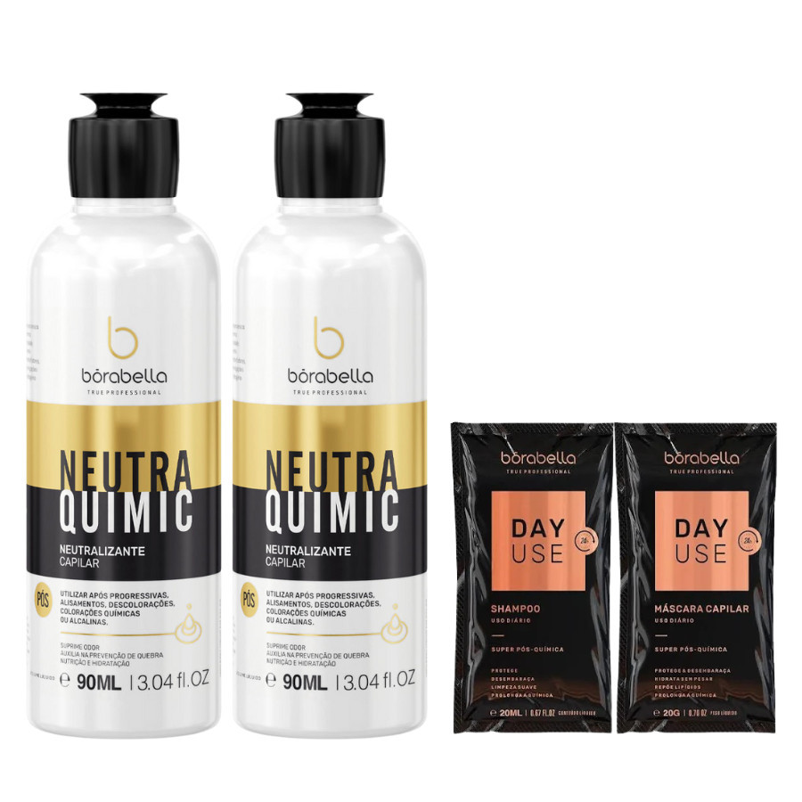 Kit Borabella NeutraQuimic Evita a Quebra e Elimina o Mau Cheiro 2x90ml