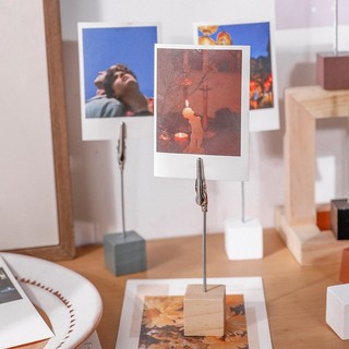 Porta-Cartões De Madeira , Fotos Para Mesa , Rústica , Suporte Número De Imagem , Com Clipes De Memorando Sinal De Nome 