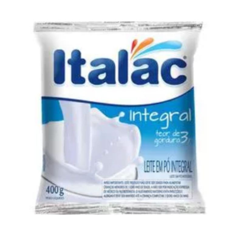 Leite em Pó Integral Italac 400g.