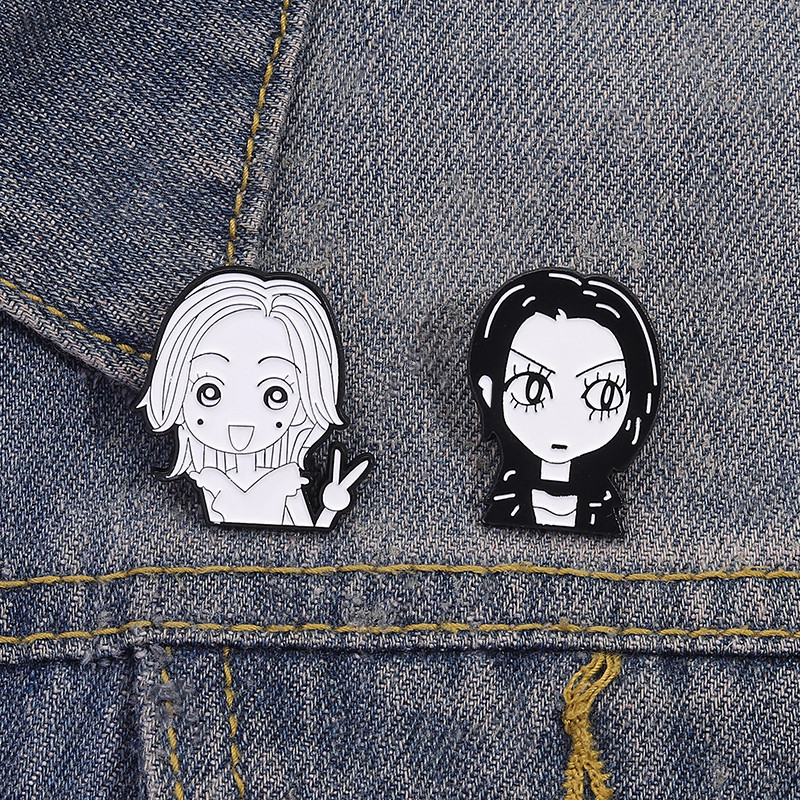 Japonês Dos Desenhos Animados NANA Personagens Esmalte Broche Moda Acessórios De Roupas Mochila Crachá Jóias Presente