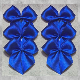 Laço De Cetim Nº 5 Artesanal Lembrancinhas Azul Royal em Oferta na Shopee