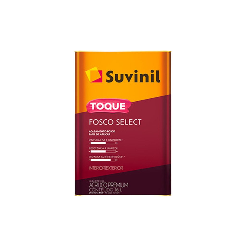 Tinta Toque Fosco Select Tons de Cinza Mais Vendidos 16L Suvinil