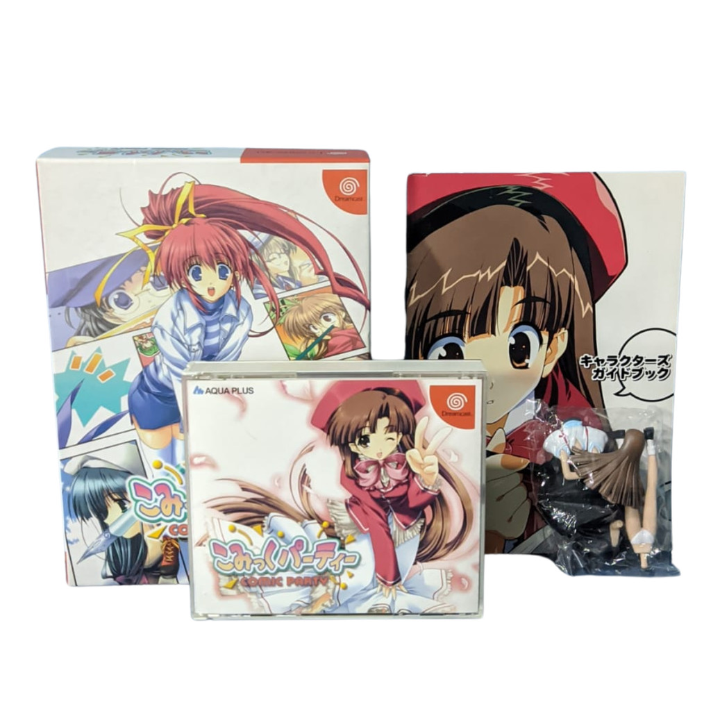 jogo comic party dreamcast com boneco original japonês