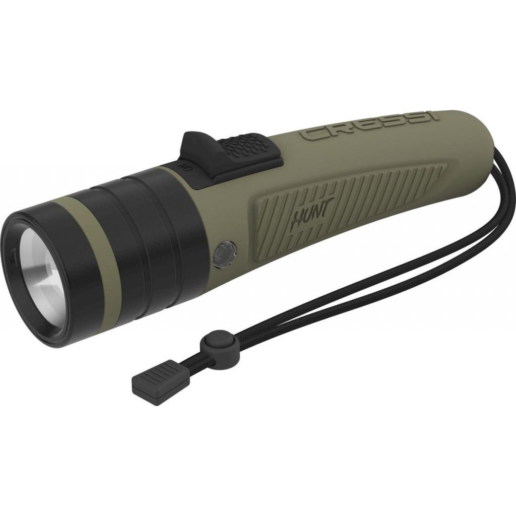 Lanterna De Mergulho Pesca Sub Recarregável Hunt 1600 Lumens Verde - Cressi
