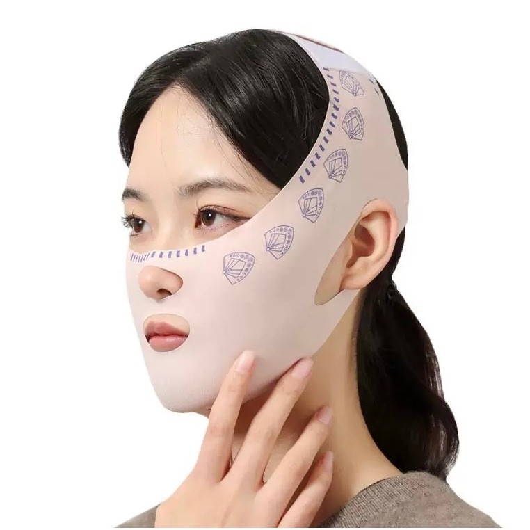 Cinta Facial Cirurgica Modeladora Reduz Papada E Afina Rosto Bandagem De Lifting Facial em Oferta na Shopee