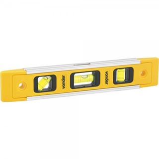 Nível em plástico 9" base magnética com 3 bolhas - Vonder em Oferta na Shopee