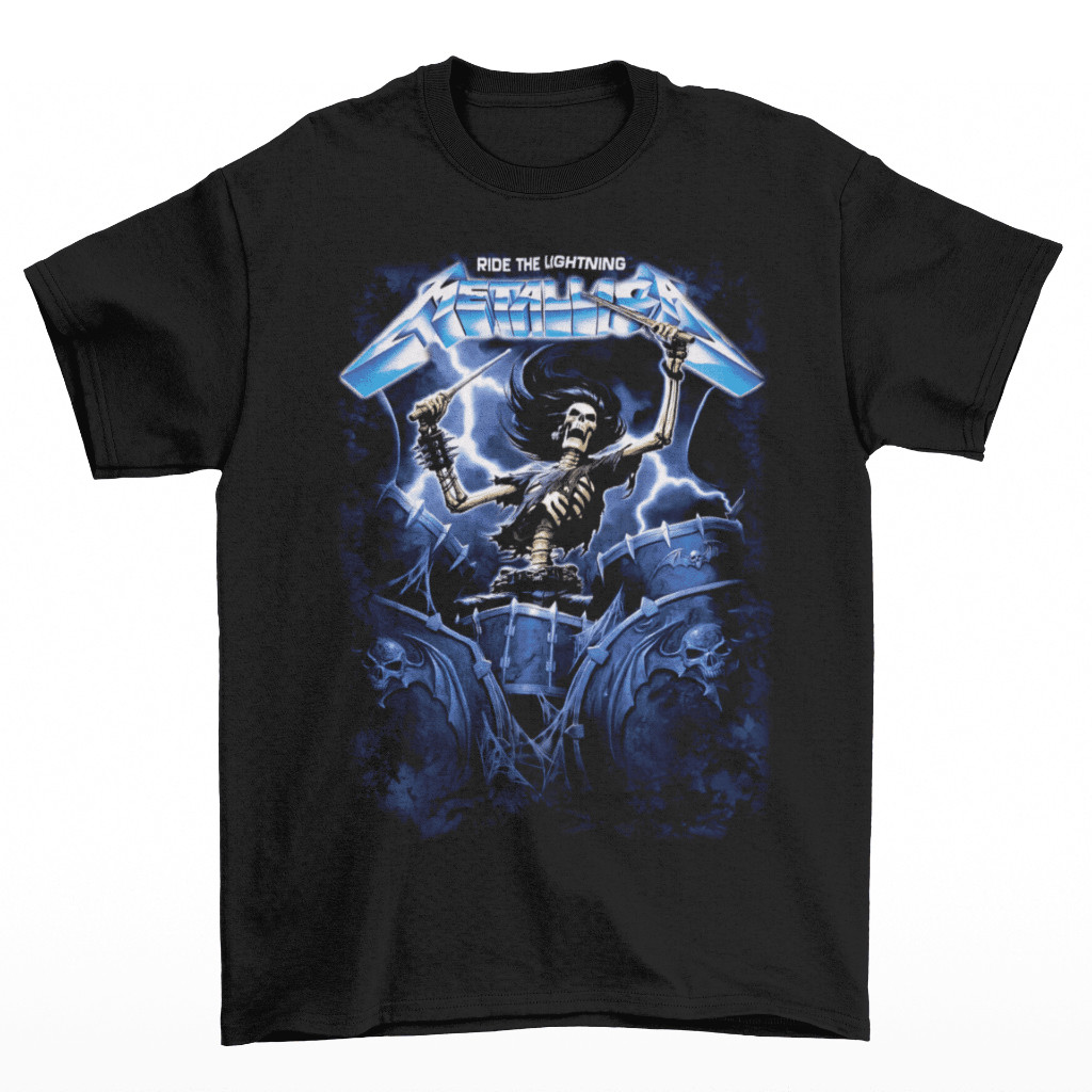 Camiseta Camisa Premium Banda Rock Metallica Ride The Lightning Metal. R4