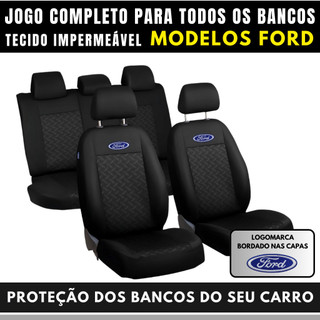 Capa Para Banco Automotivo Carro Ford Tecido Grosso Impermeável Acolchoado Todos Veículos…